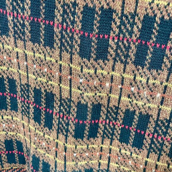 Vintage Y2K Susan Bristol Fall Embroidered Mixed Media Knit Vest Size Medium - Picture 11 of 11